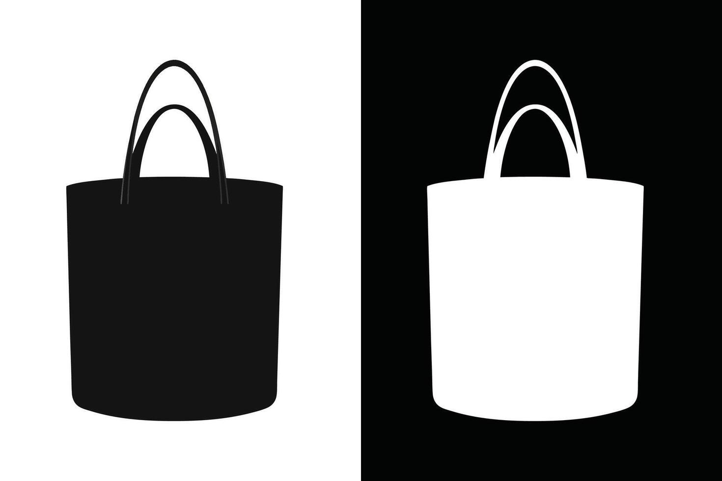 Tote Bag Mock up illustration vector