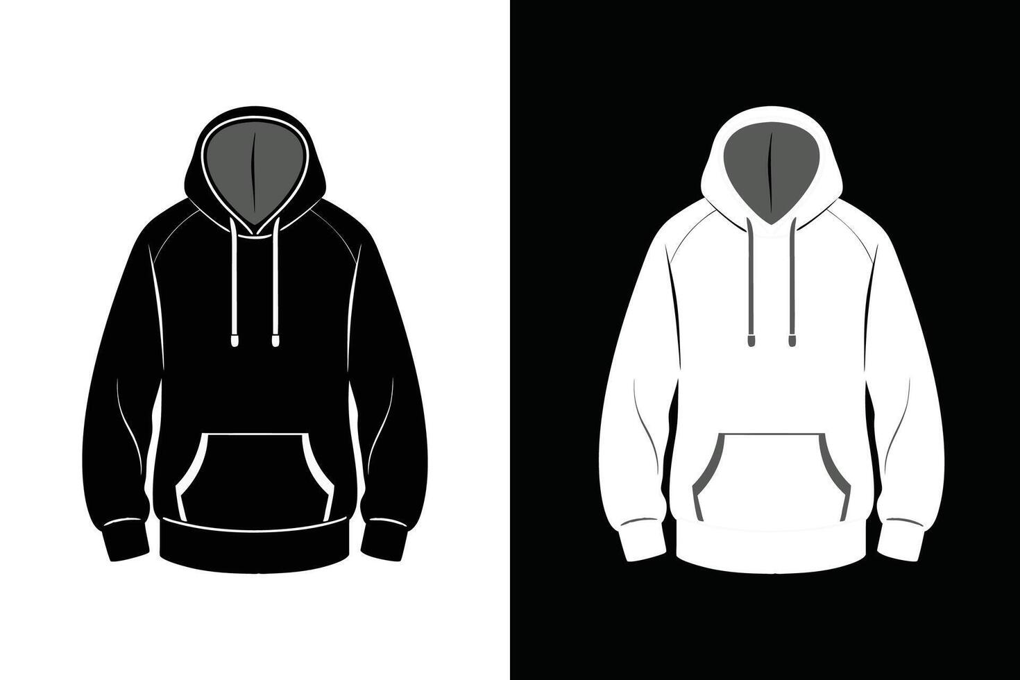 Hoodie Mock up vector