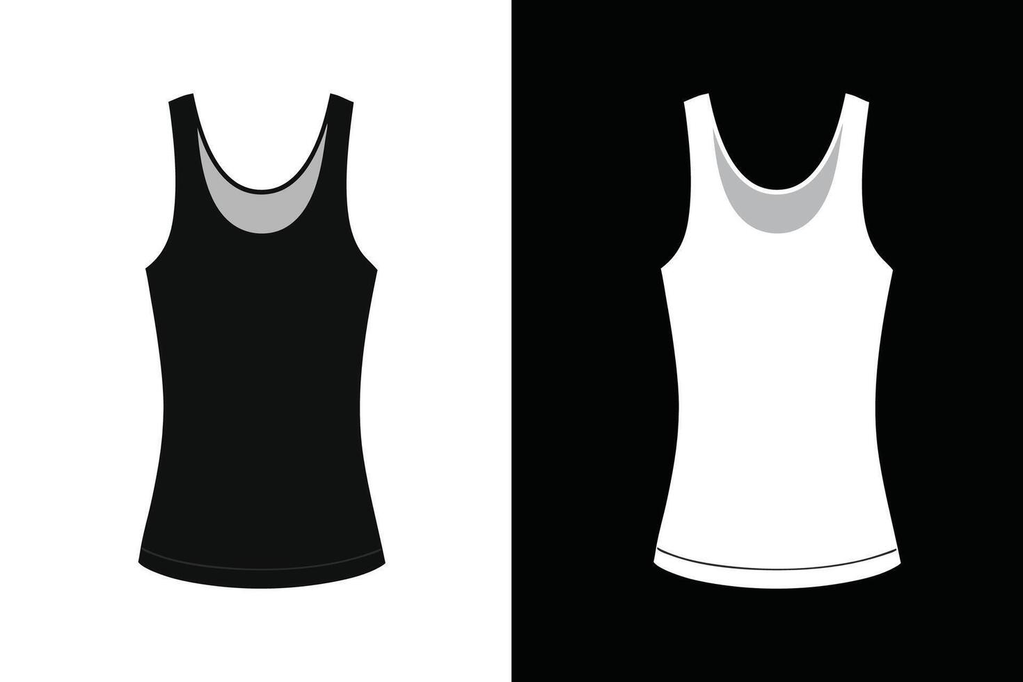 Women Tank Top Mock up Background vector