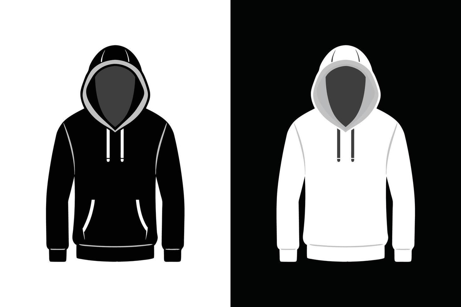 Hoodie Mock up Template vector