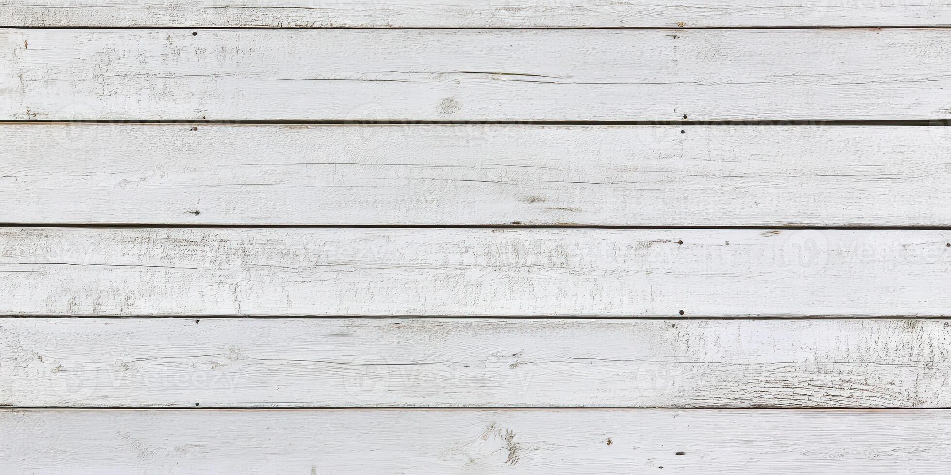 Whitewashed wood planks with weathered textures photo
