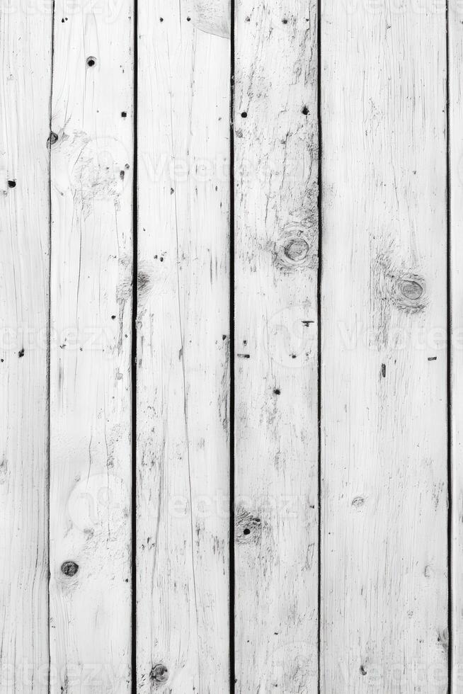 White wood planks with a rustic texture in a bright interior setting photo