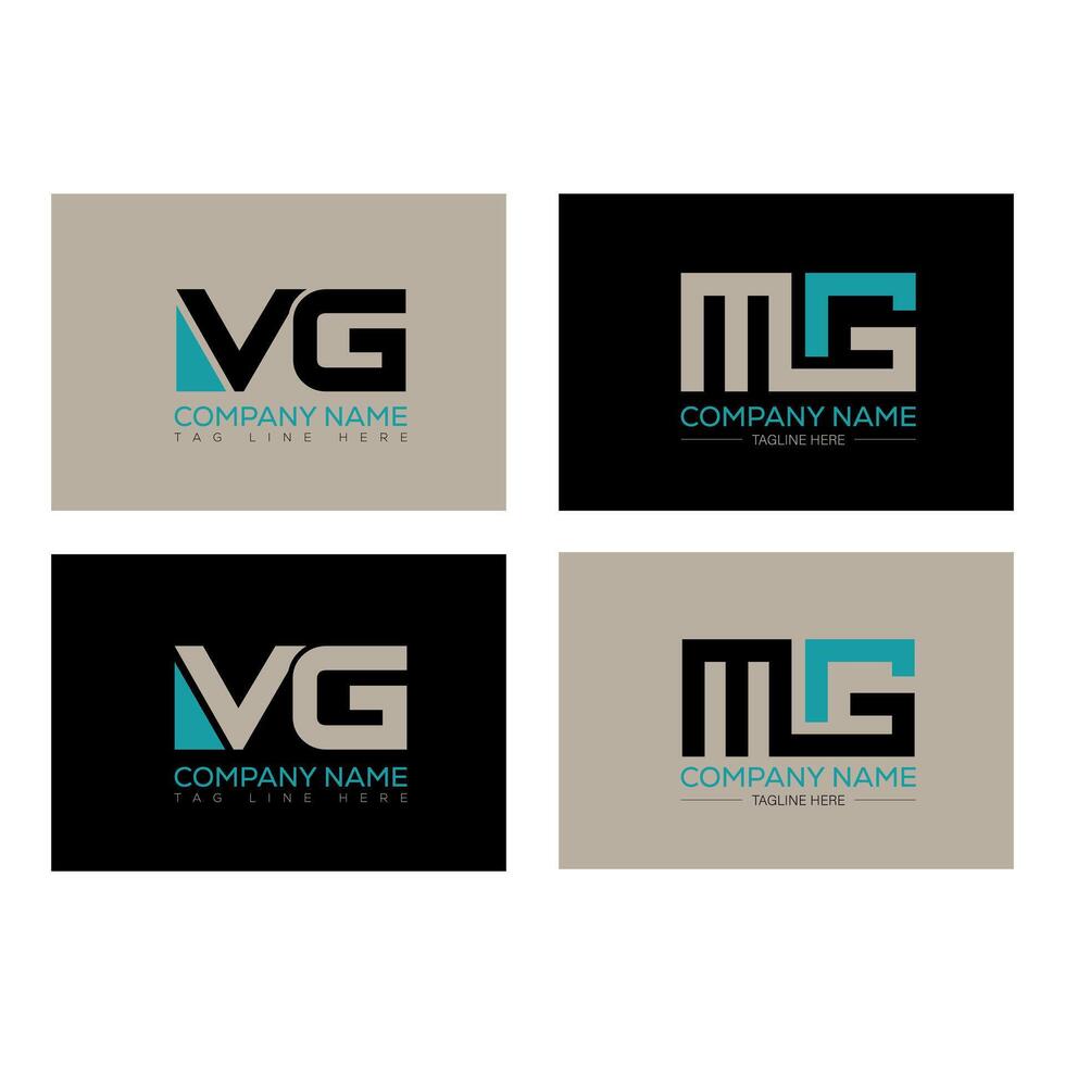 MG minimalist and classic logo set design.MG monogram polygonal and circle shape . MG unique design. vector