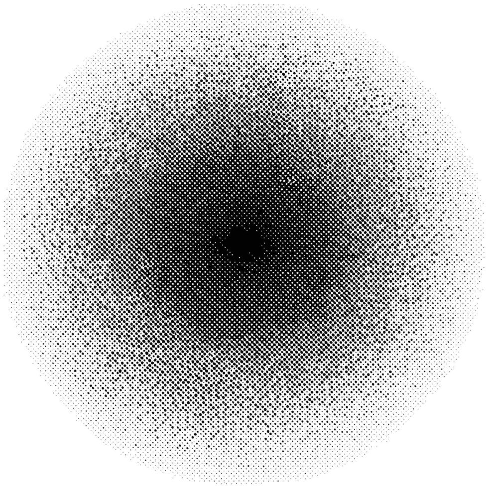 Radial Halftone Pattern Grunge Illustration vector