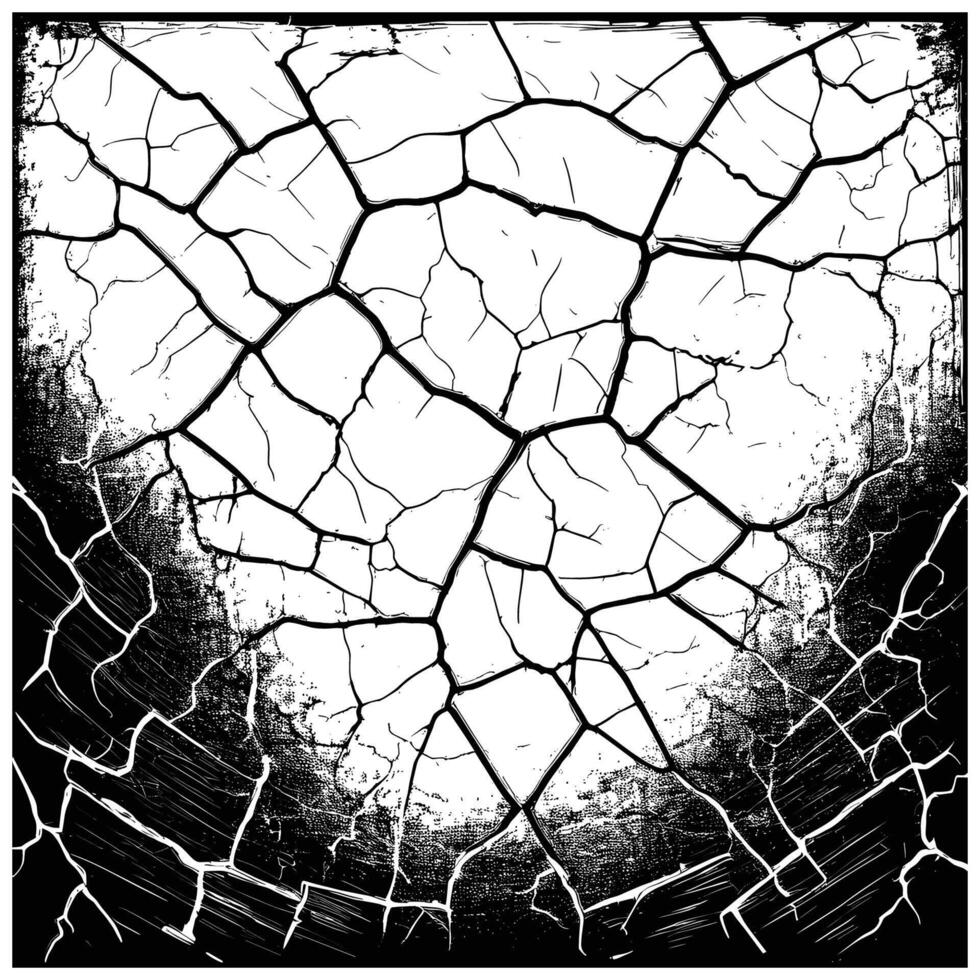 Abstract Cracked Surface with Gradient Effect vector