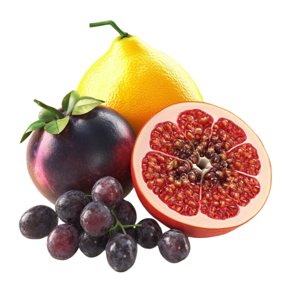 Assorted Fruits on Transparent Background. png