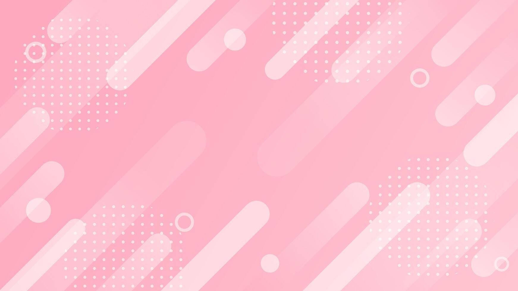 Abstract soft pink gradient geometric background. Modern dynamic wallpapers vector