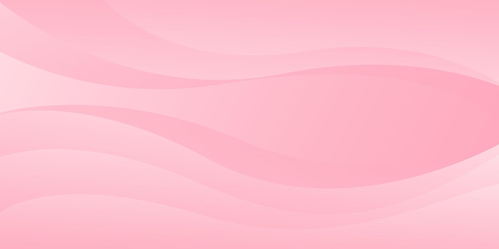 Abstract pink curve background, pink beauty dynamic wallpaper with wave shapes. Template banner background for beauty products, sales, ads, events, web, pages, and others vector