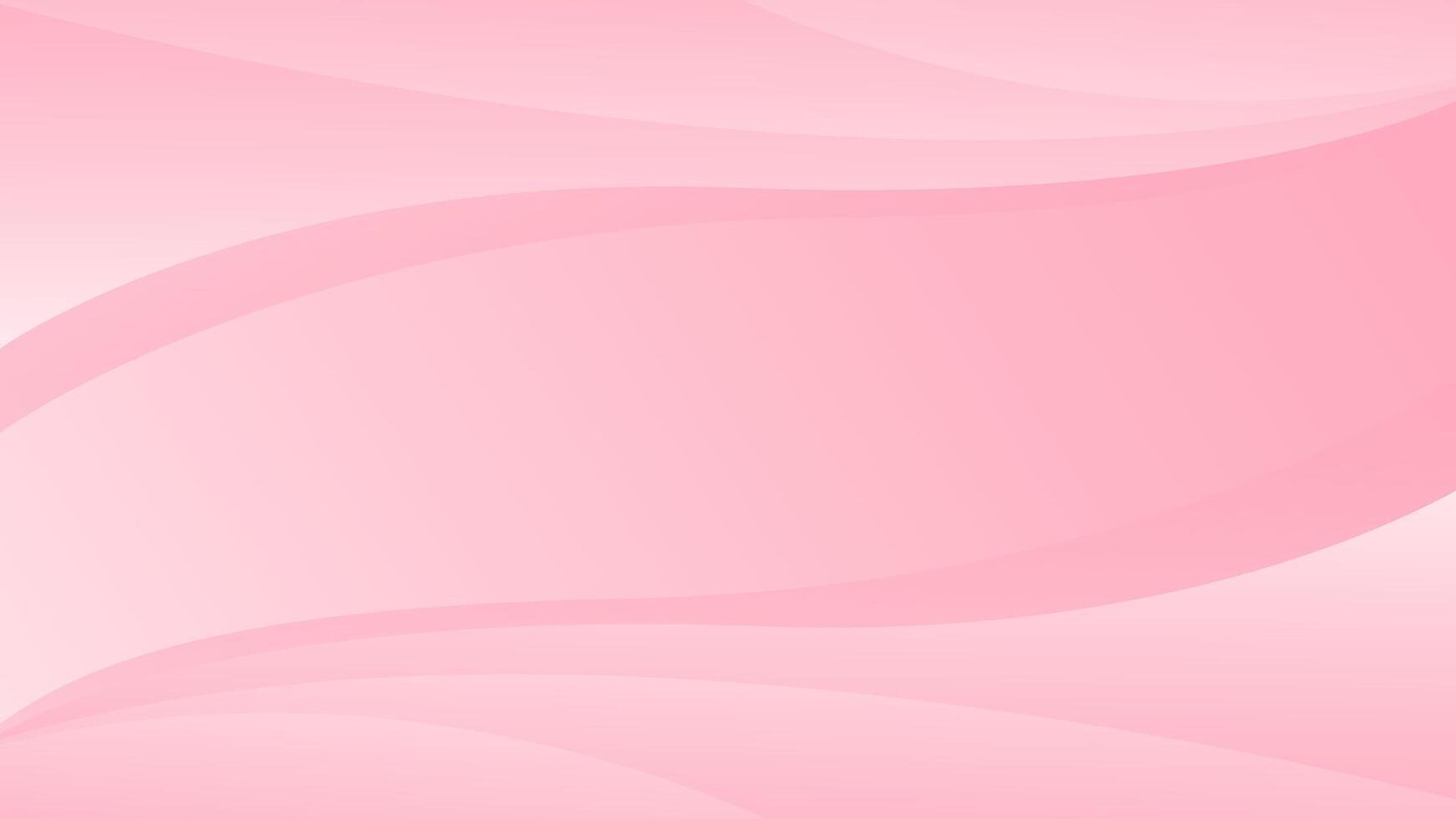 Abstract pink curve background, pink beauty dynamic wallpaper with wave shapes. Template banner background for beauty products, sales, ads, events, web, pages, and others vector