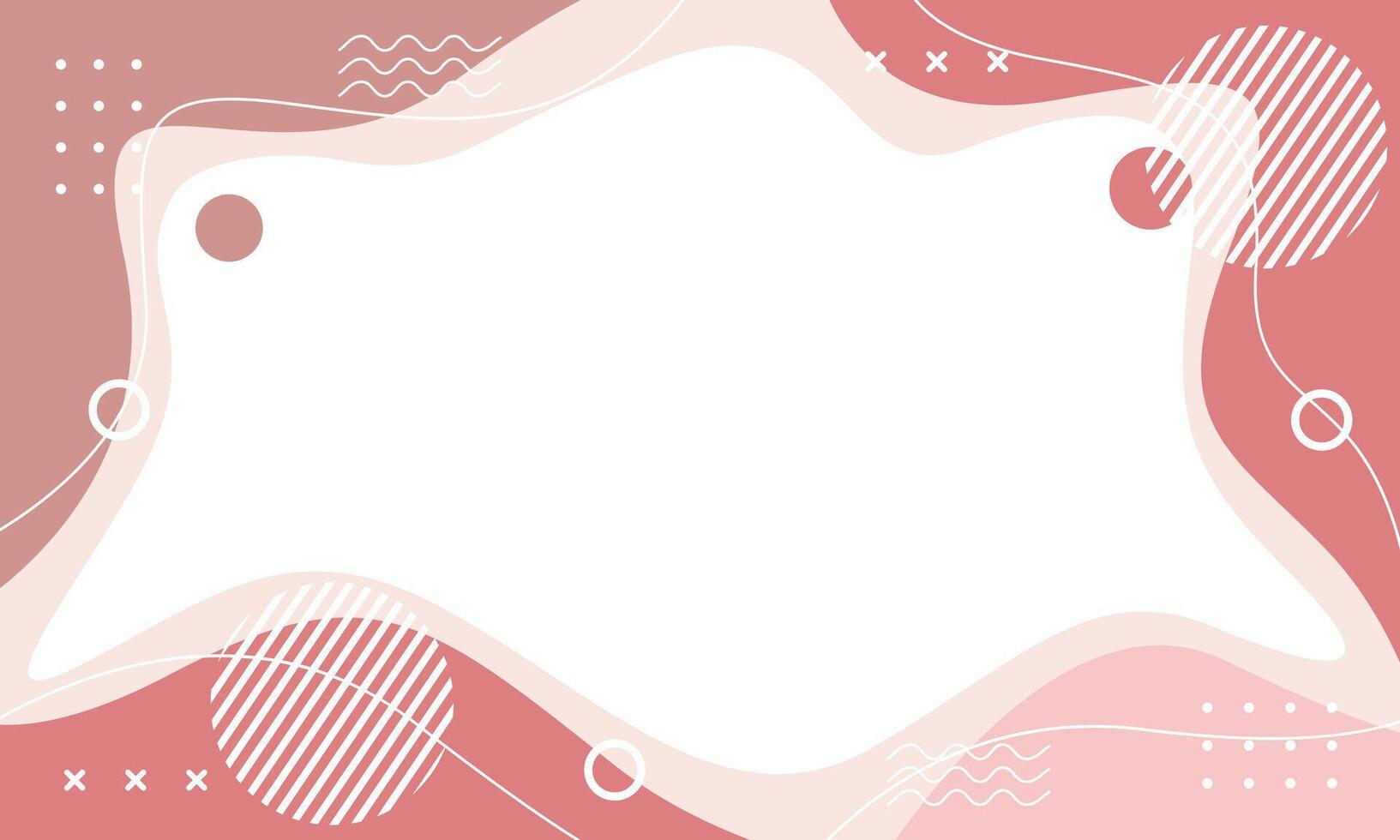 Abstract brown pastel background with geometric shapes, flat vector