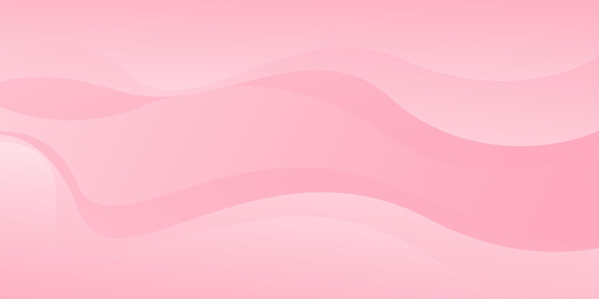 Abstract Gradient pink liquid Wave Background. Pink beauty dynamic wallpaper vector