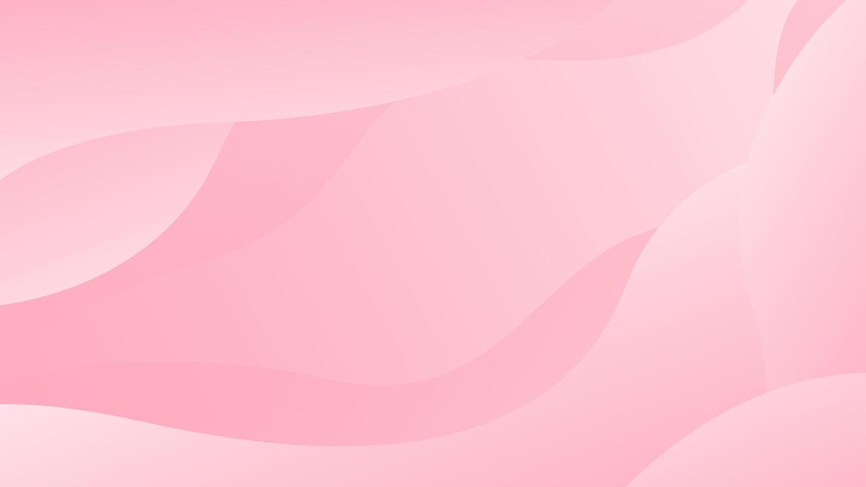 Abstract colorful pink curve background, pink beauty dynamic wallpaper with wave shapes. Template banner background for beauty products, sales, ads, pages, events, web, and others vector