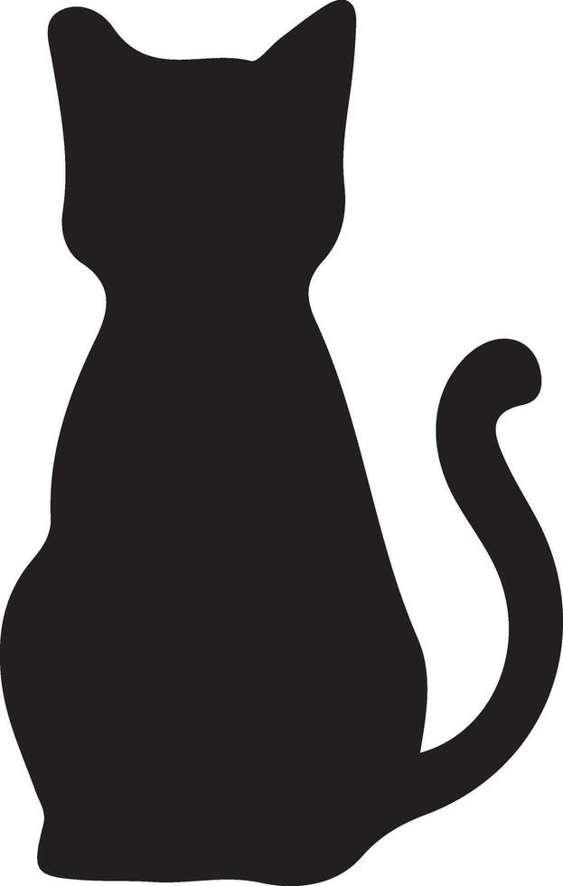 Cat black silhouette free files vector
