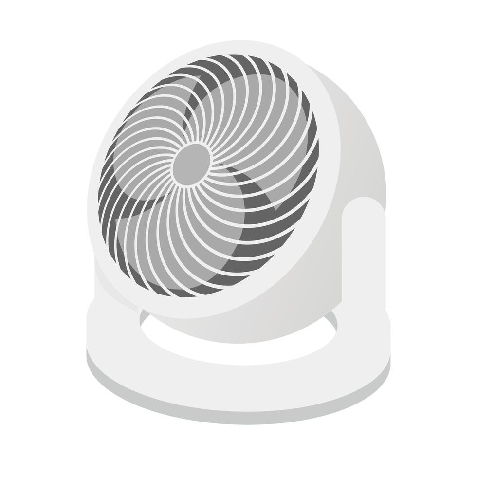 Air circulator icon. Air circulation appliance. vector