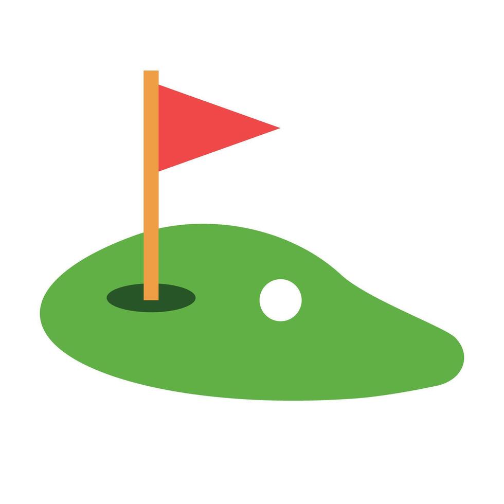 Golf course icon. Golf game. vector