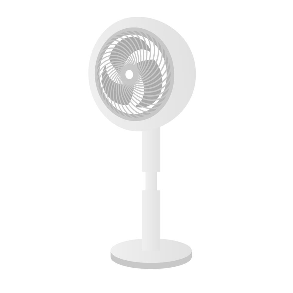 Electric fan icon. Air circulator icon. vector