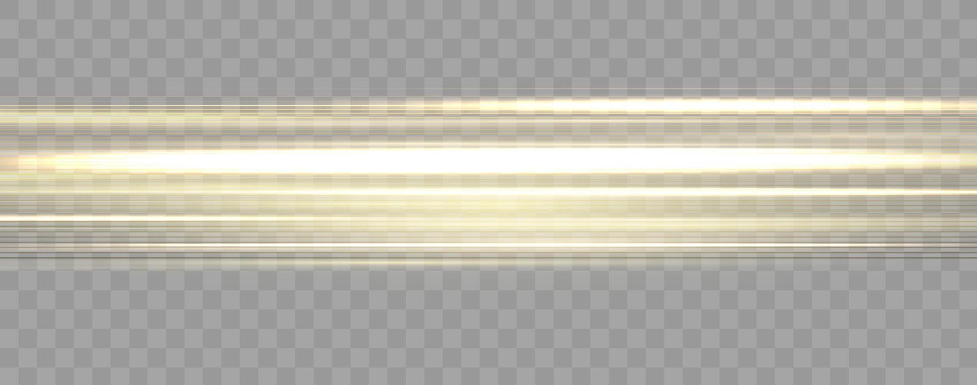 Speed rays, velocity light neon flow, zoom in motion effect, gold glow speed lines, colorful light trails, stripes. vector