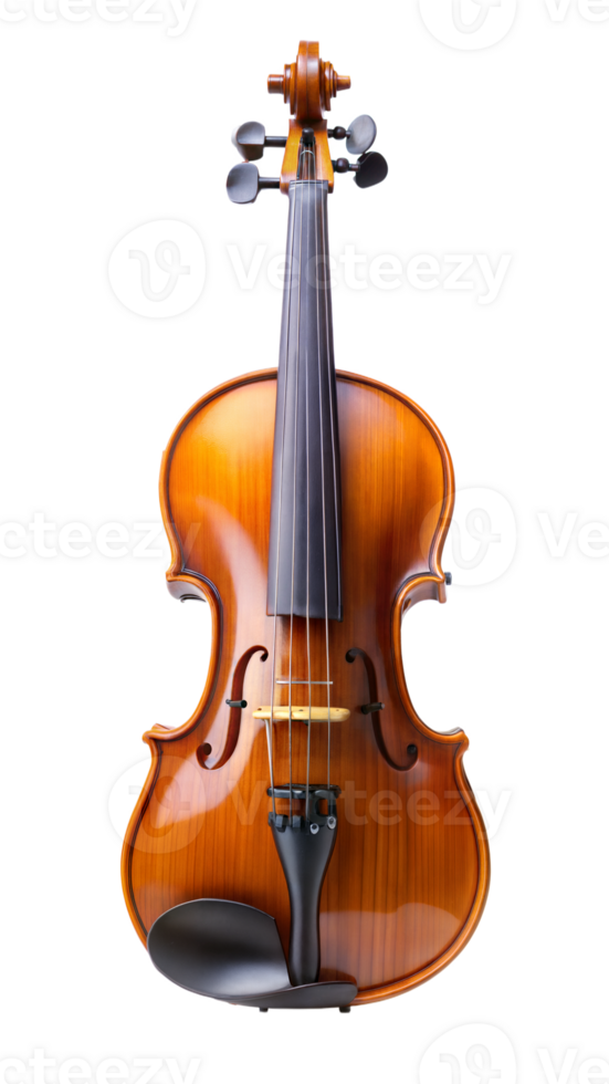 Vintage violin isolated on transparent background png