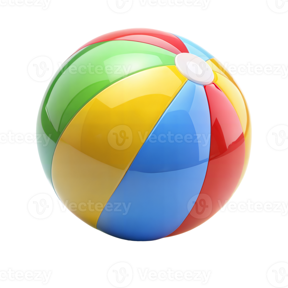 Beach ball isolated on transparent background png