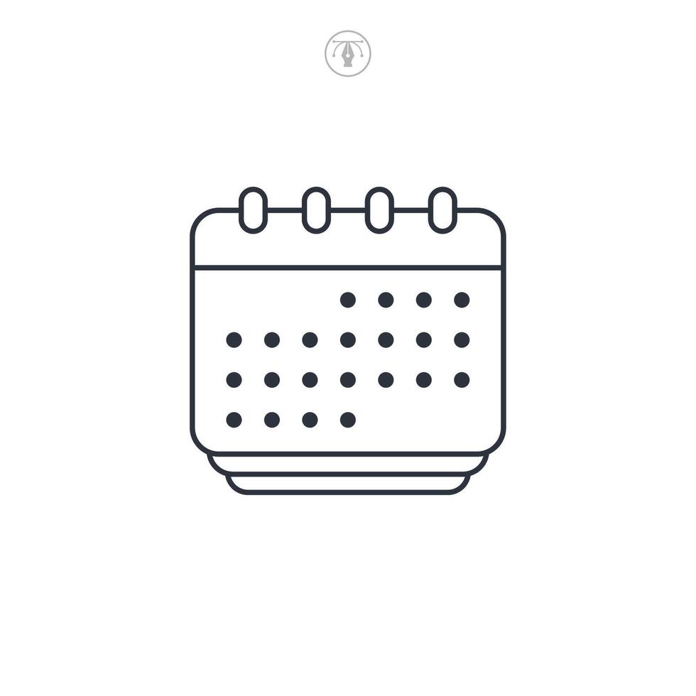 Briefcase icon symbol illustration isolated on white background vector
