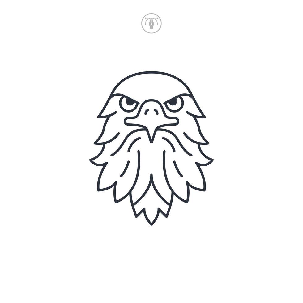 American Eagle icon symbol illustration isolated on white background vector