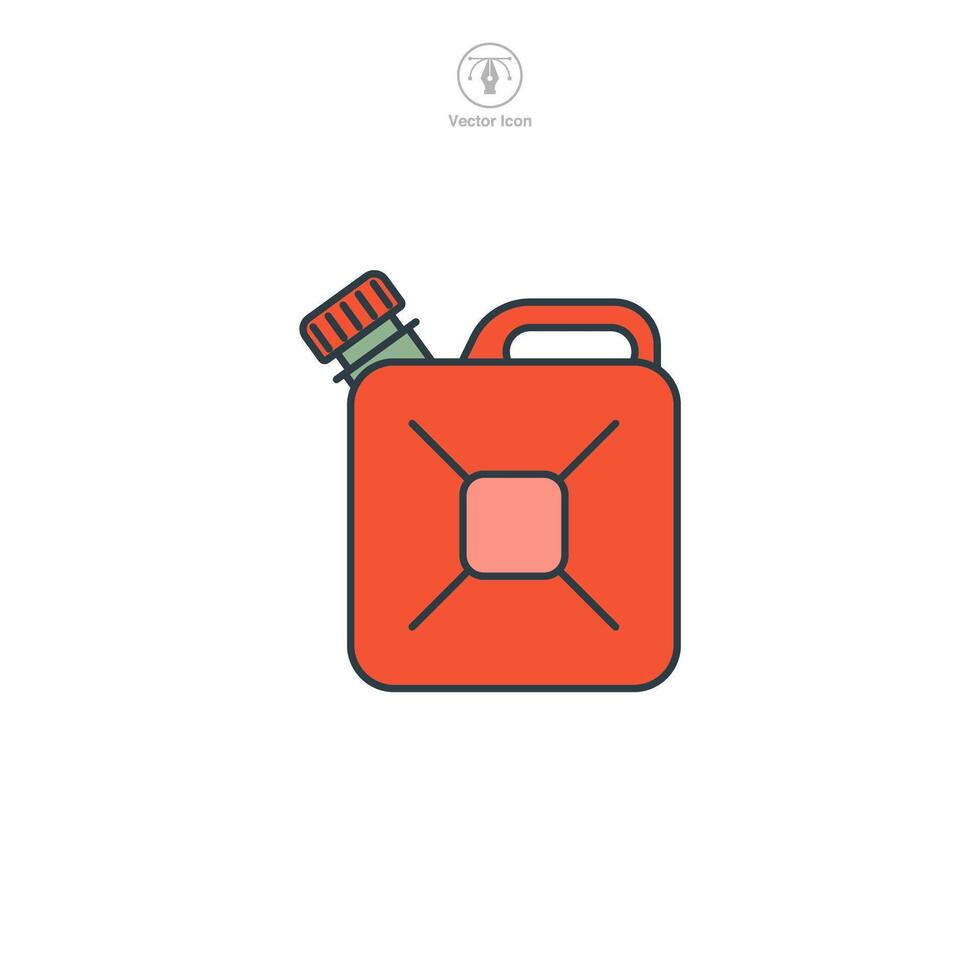 Fuel Canister icon symbol illustration isolated on white background vector