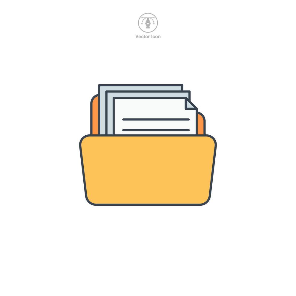 File icon symbol illustration isolated on white background vector