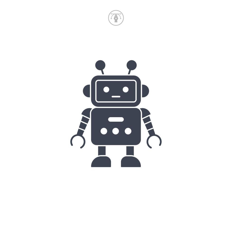 Robot icon symbol illustration isolated on white background vector