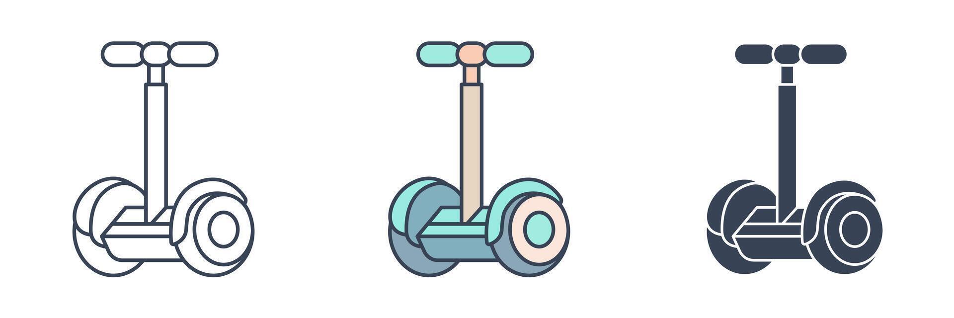 Segway icon symbol illustration isolated on white background vector