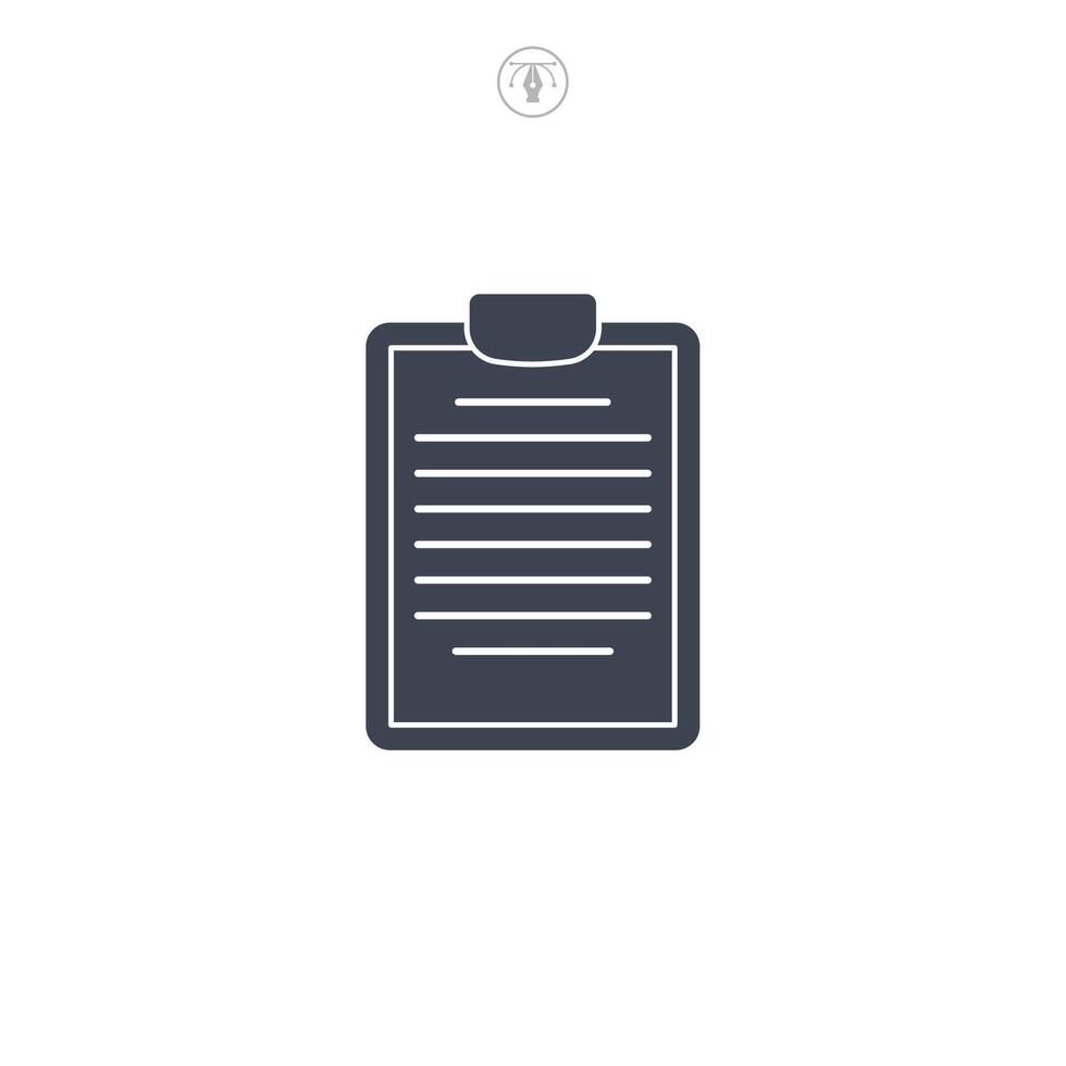 Document icon symbol illustration isolated on white background vector