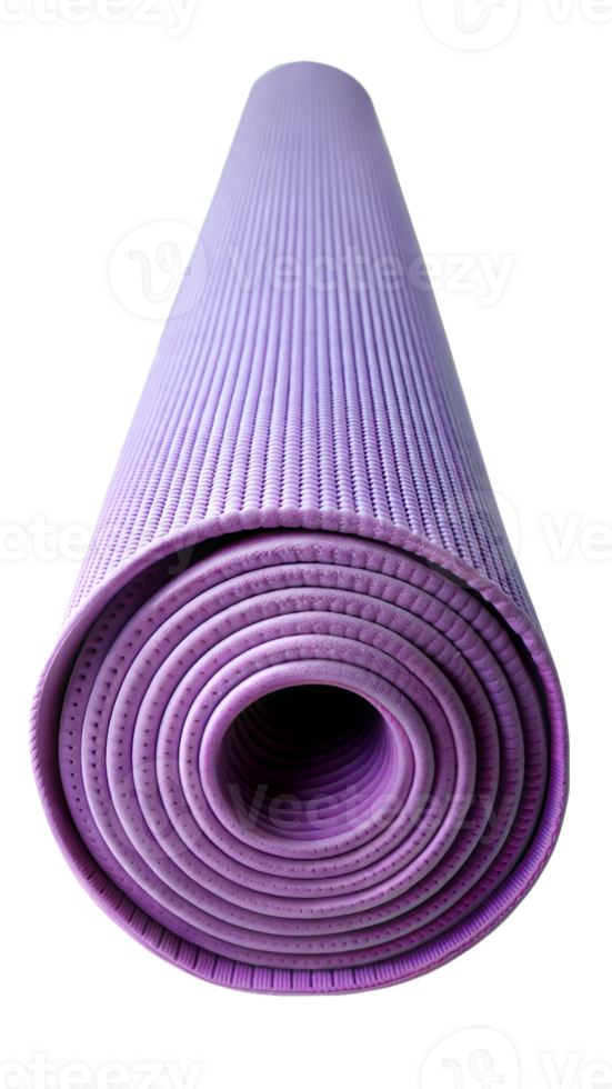 Yoga mat rolled up isolated on transparent background png