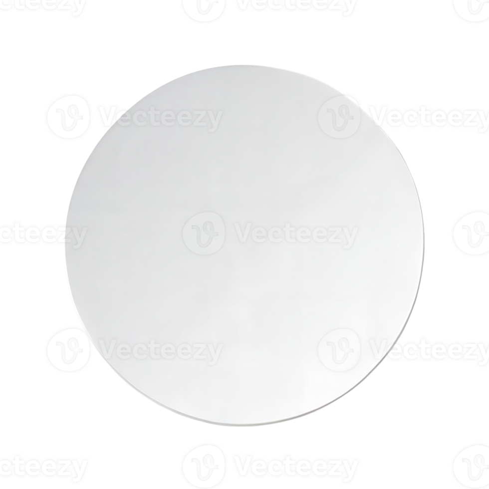 Round mirror isolated on transparent background png