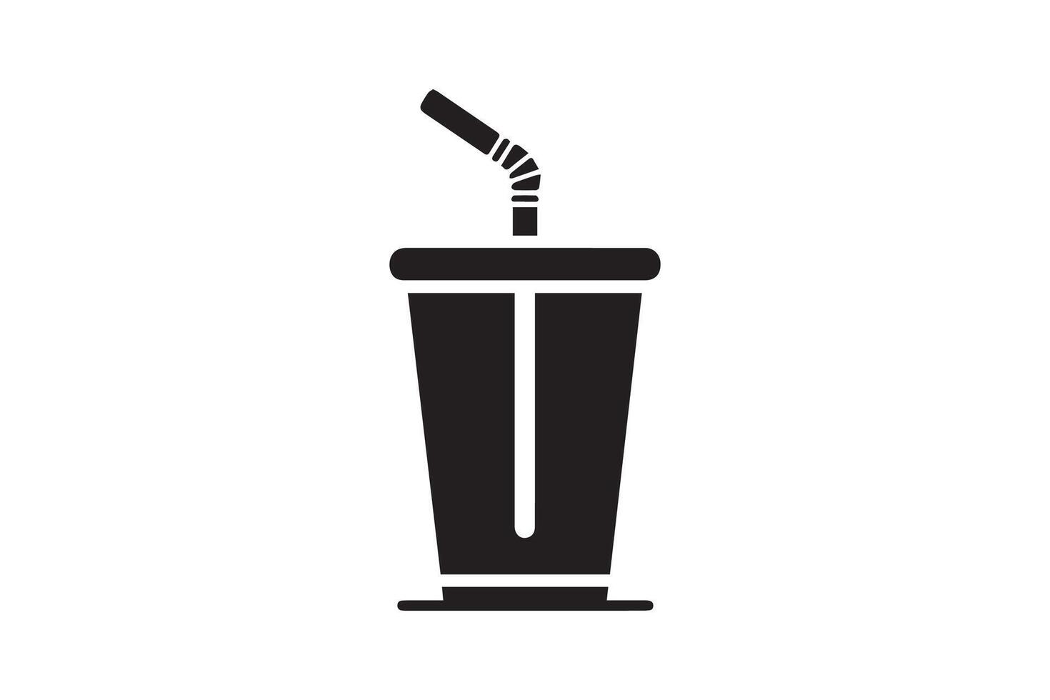 Milkshake icon illustration on white background vector
