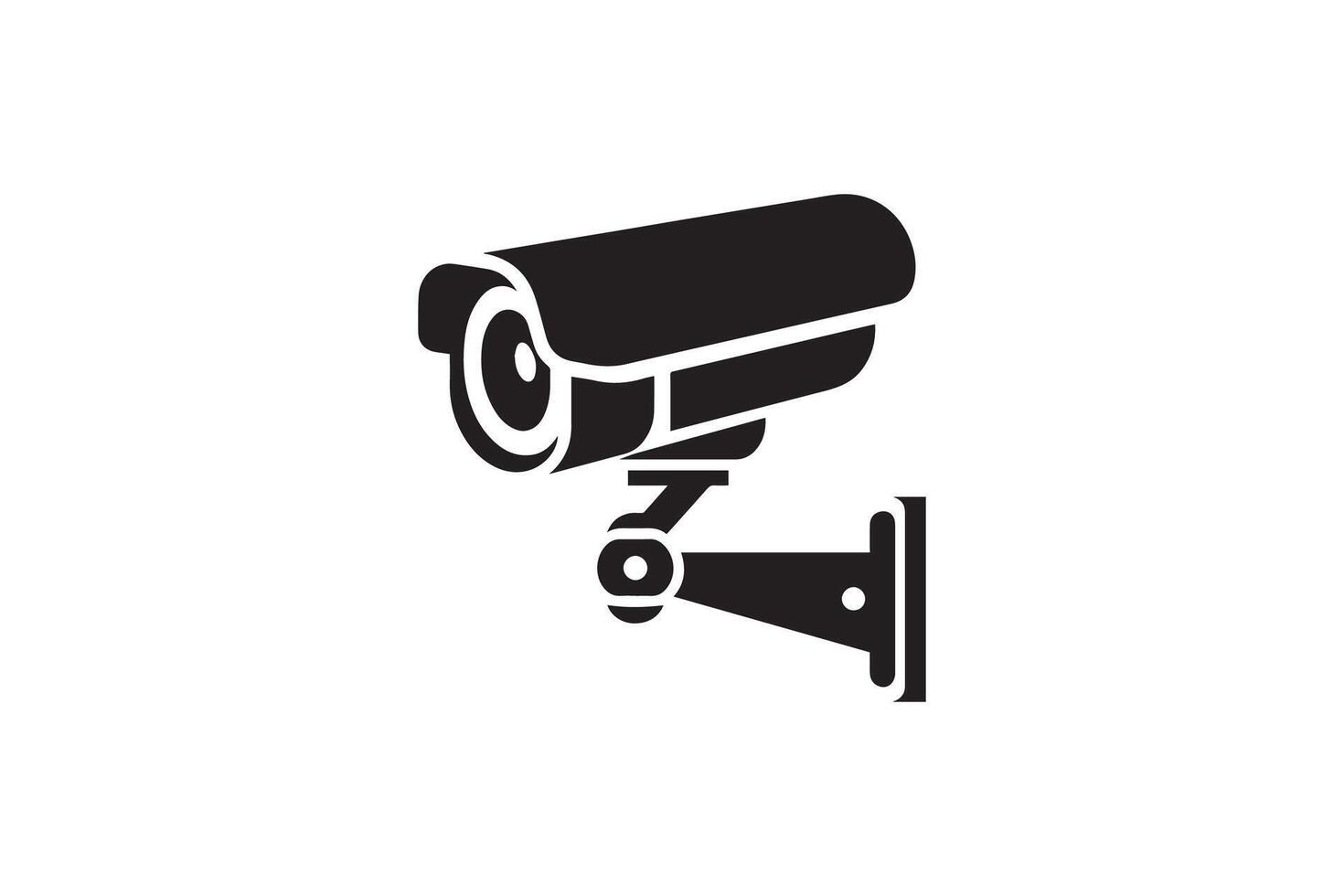 A black and white image of a security camera vector