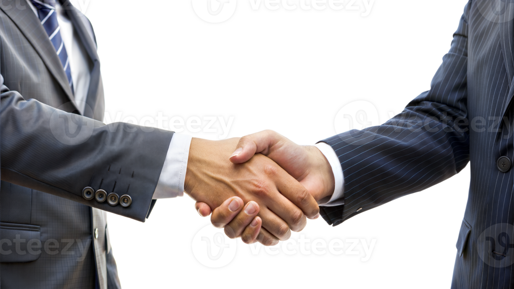 Business handshake isolated on transparent background png