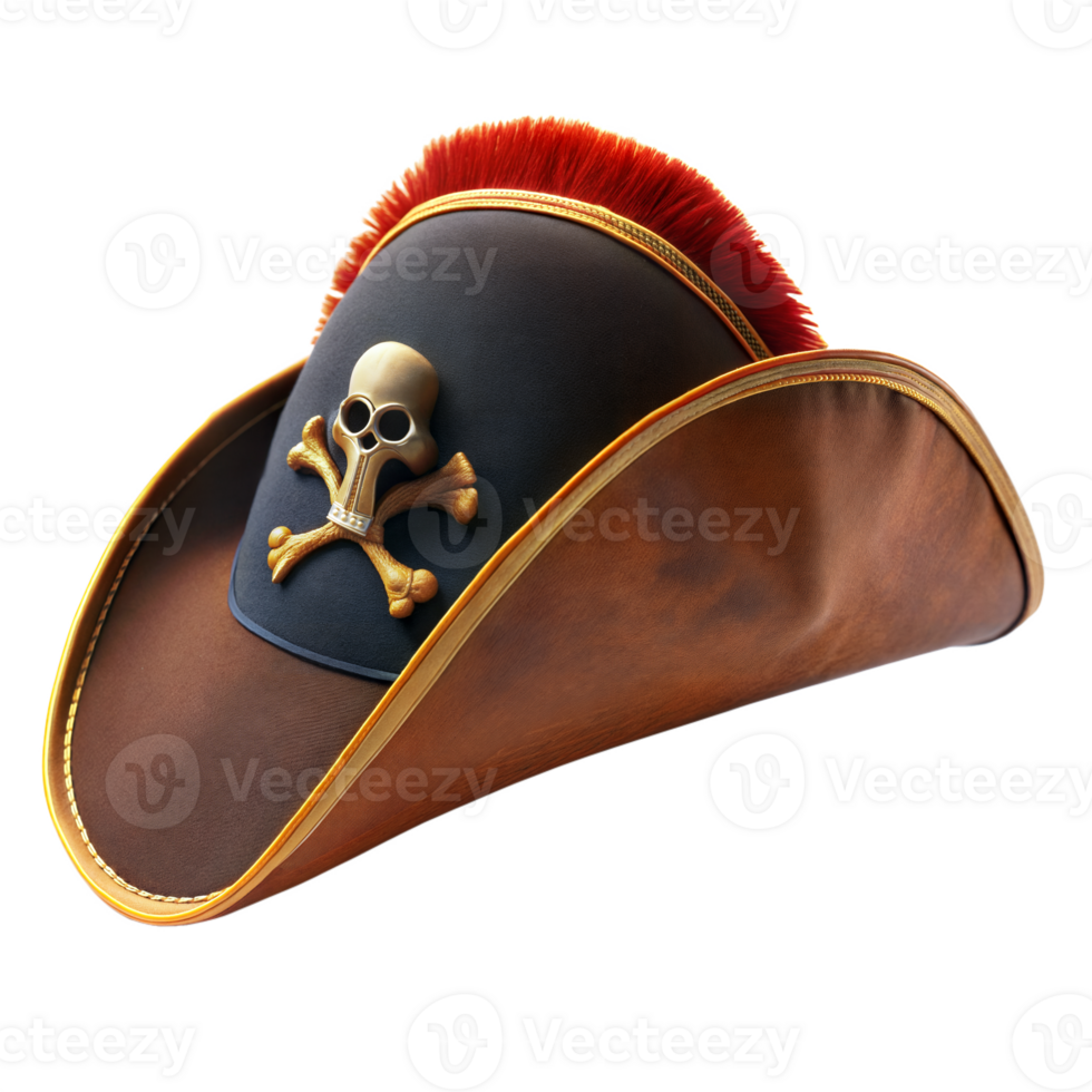 Pirate hat isolated on transparent background png
