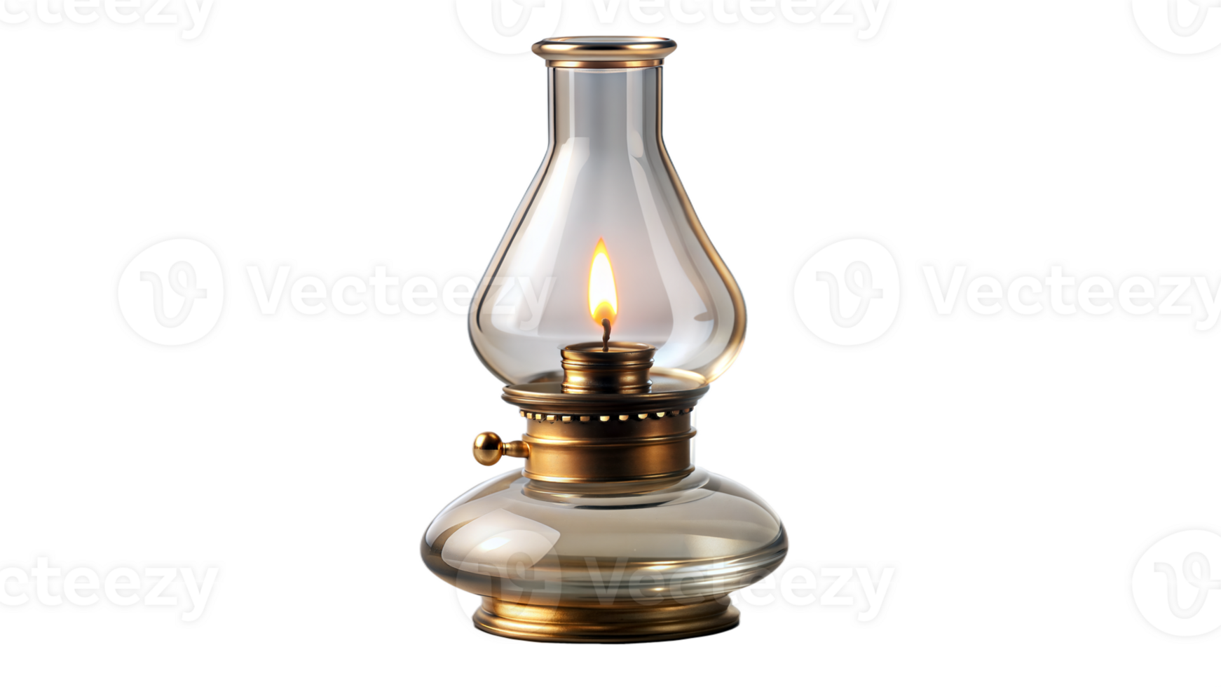 Oil lamp isolated on transparent background png