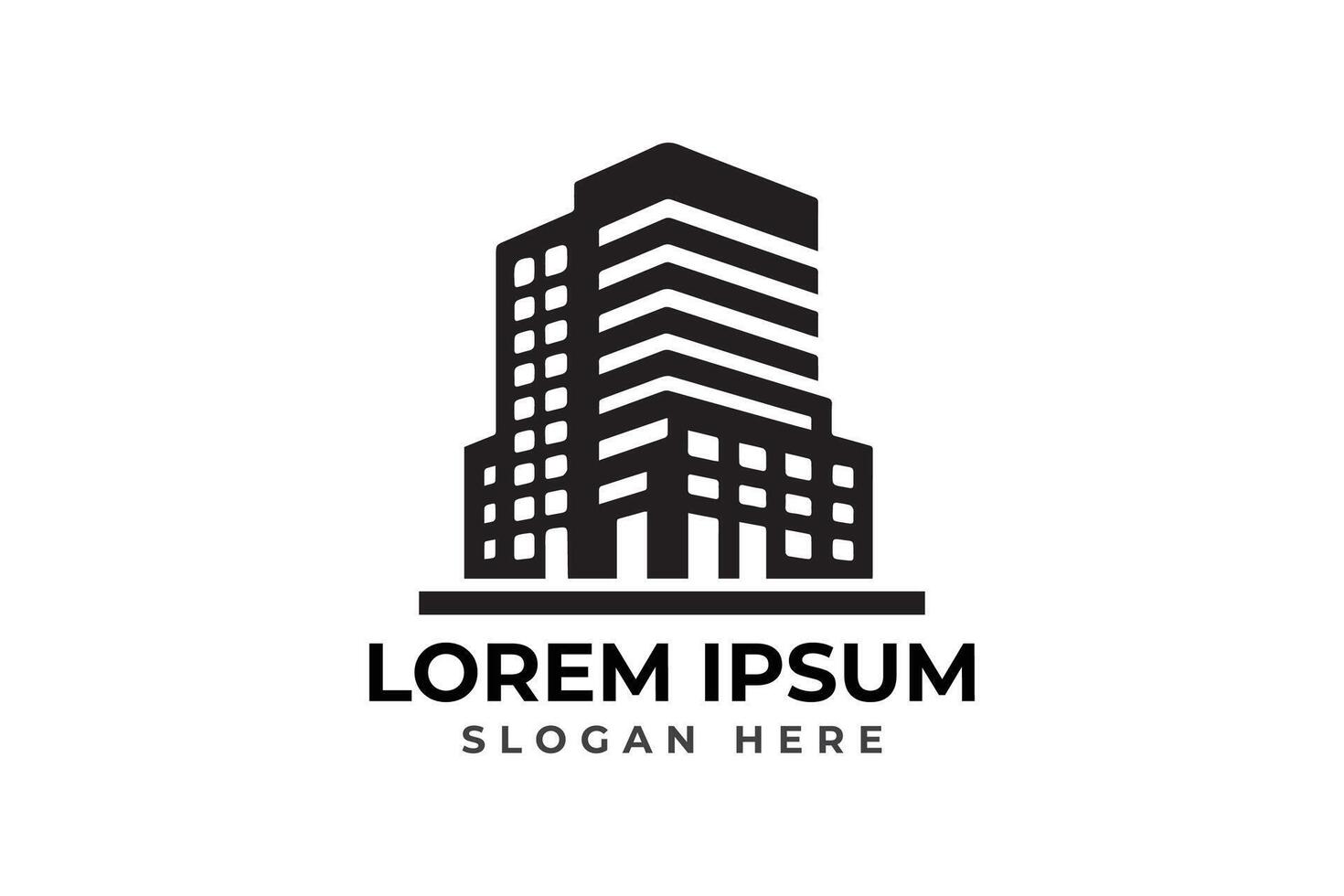Modern building logo template illustration vector