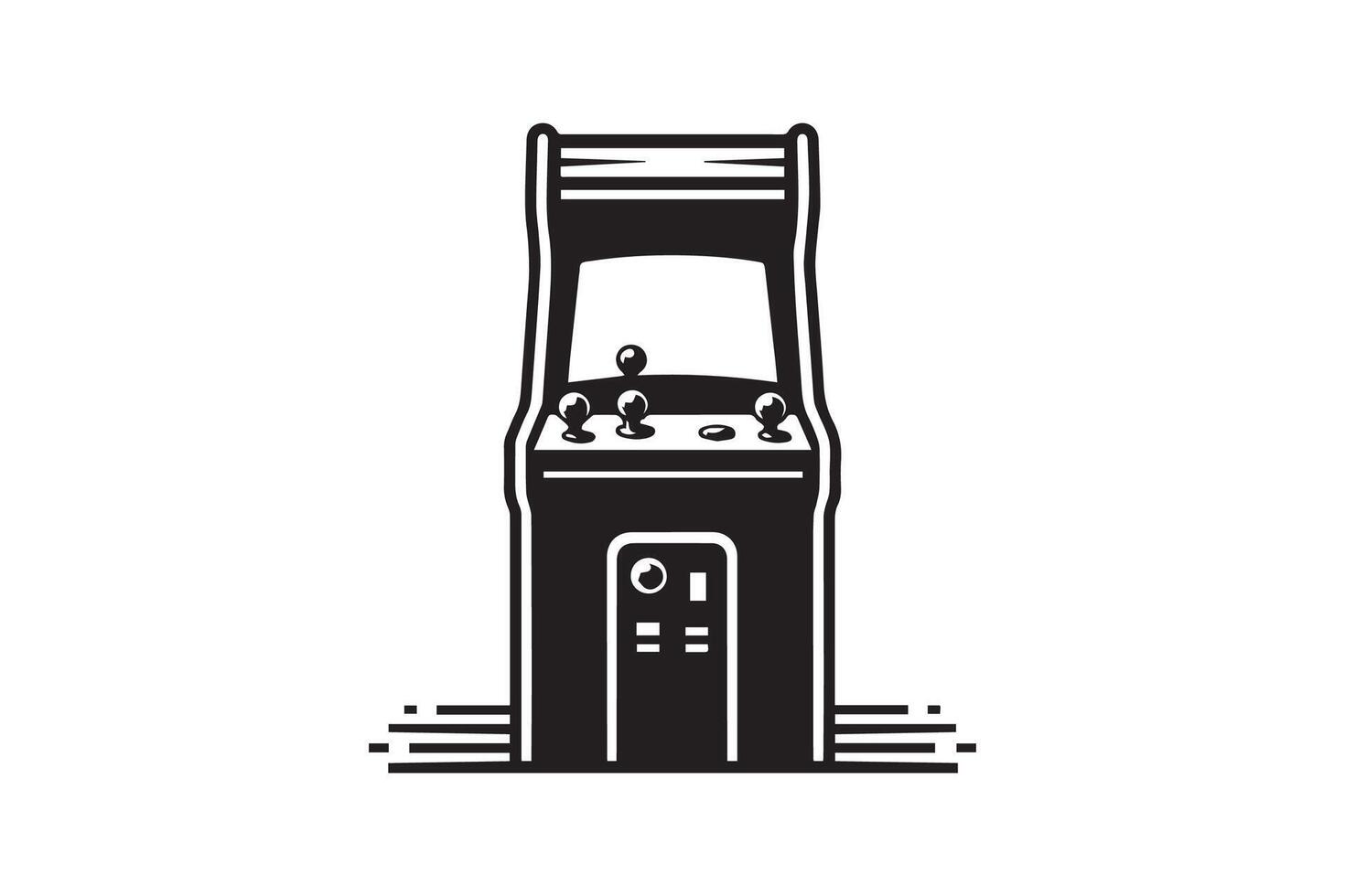 Arcade machine icon illustration vector