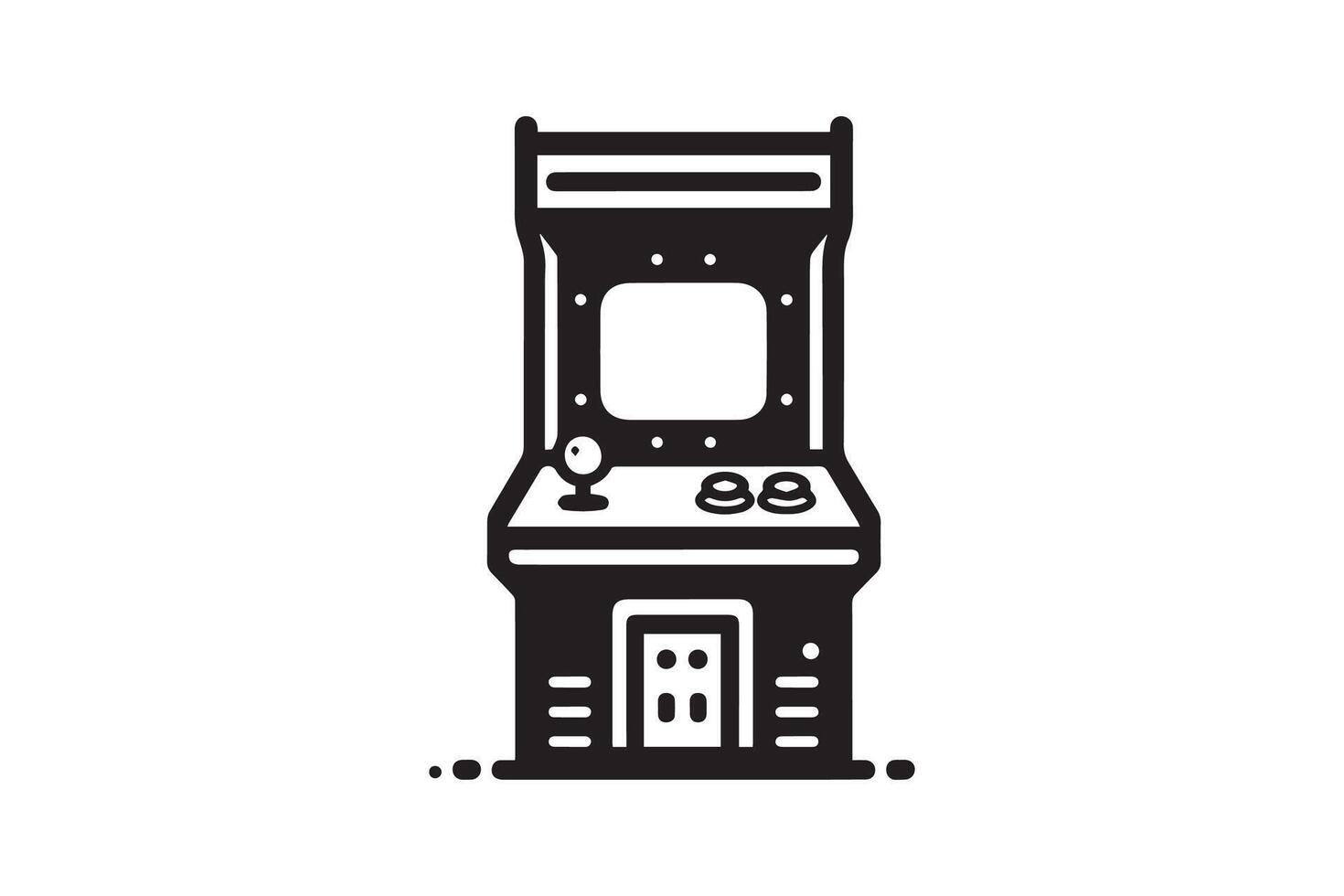 Arcade machine icon illustration isolated on white background vector