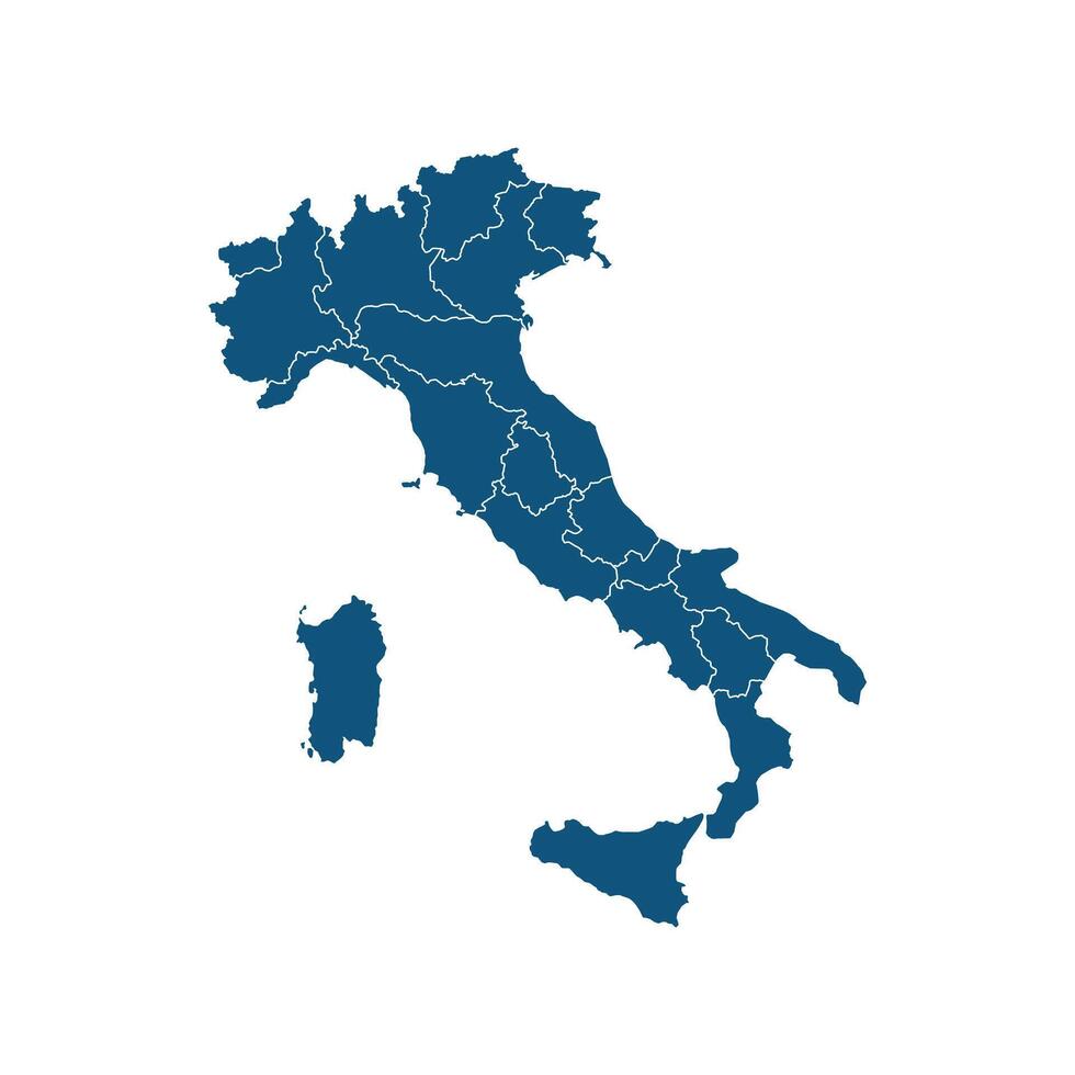 Map of Italy. Italy Map on white background. vector
