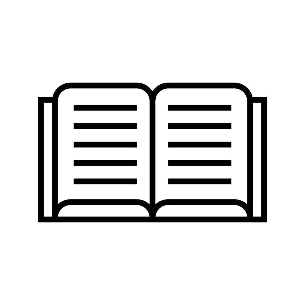 opened book icon vector