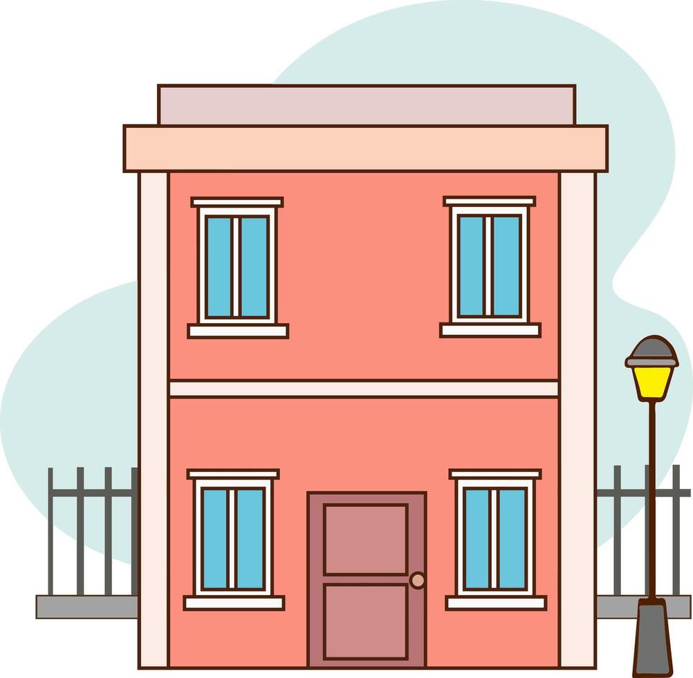 Modern house flat icon design, illustration isolated on white background vector