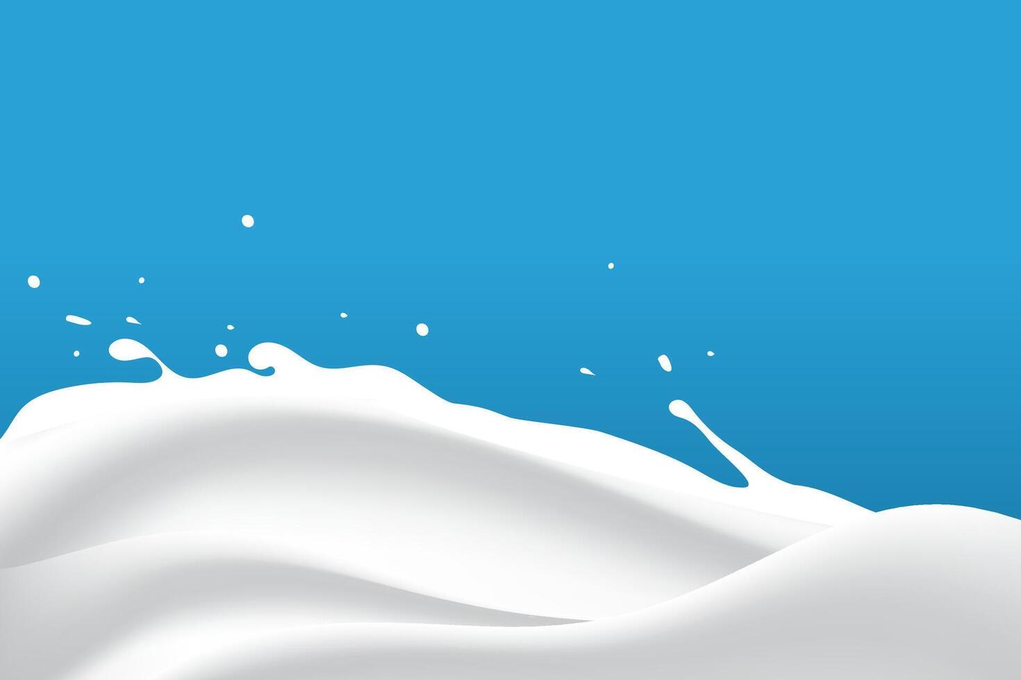 white milky waves on a blue background vector