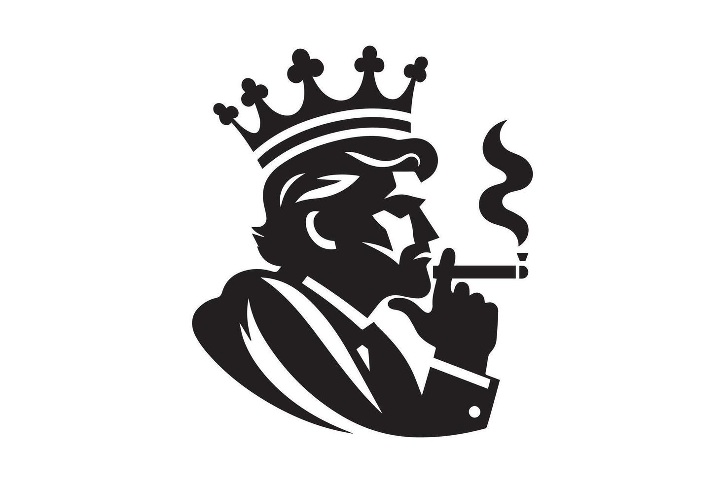 King of the chess logo vector