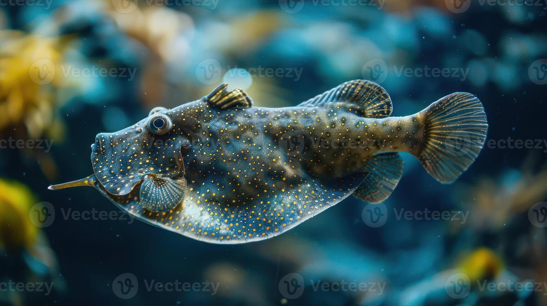 An underwater scene of a vibrant coral reef, photo
