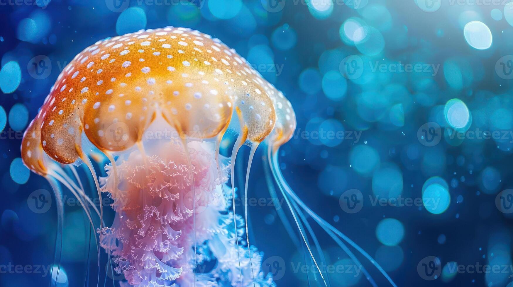 A vibrant coral reef teeming with life, illuminated by the light of a tropical sun. photo
