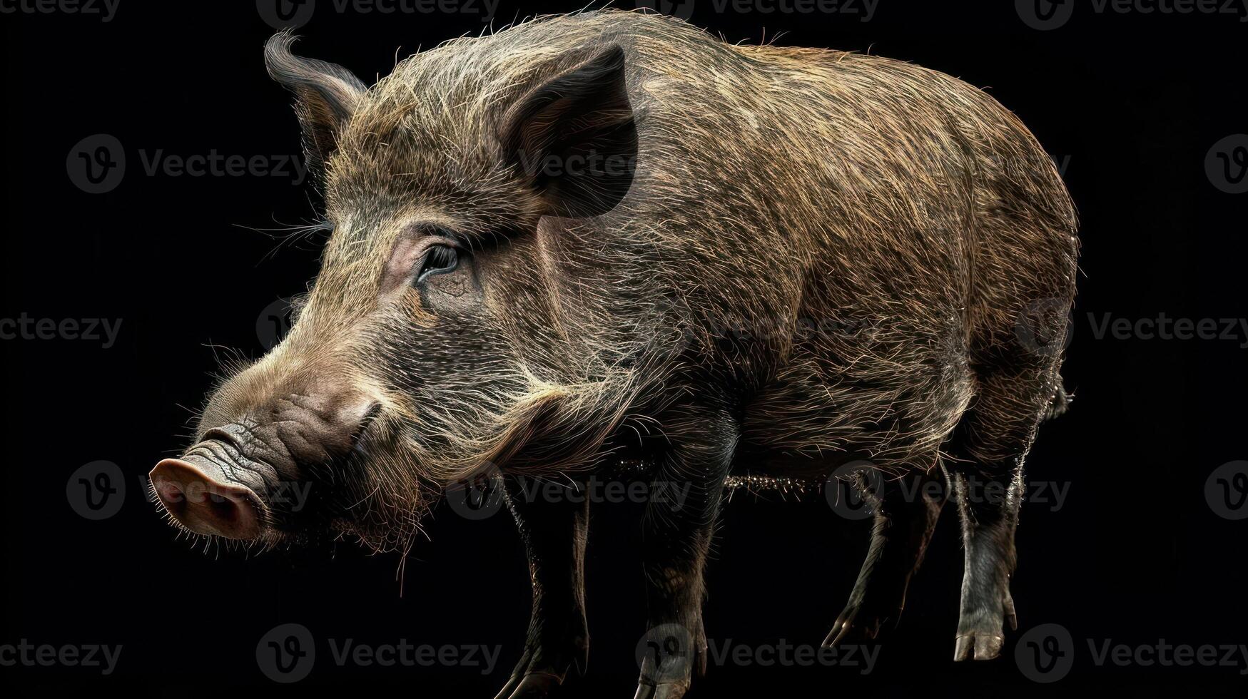 a pig covered in sparkling confetti, photo