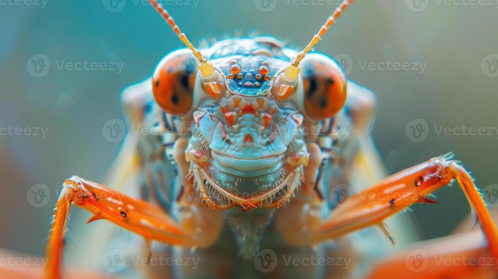 A close-up photograph of a crab with an expressive face, looking directly at the camera. photo