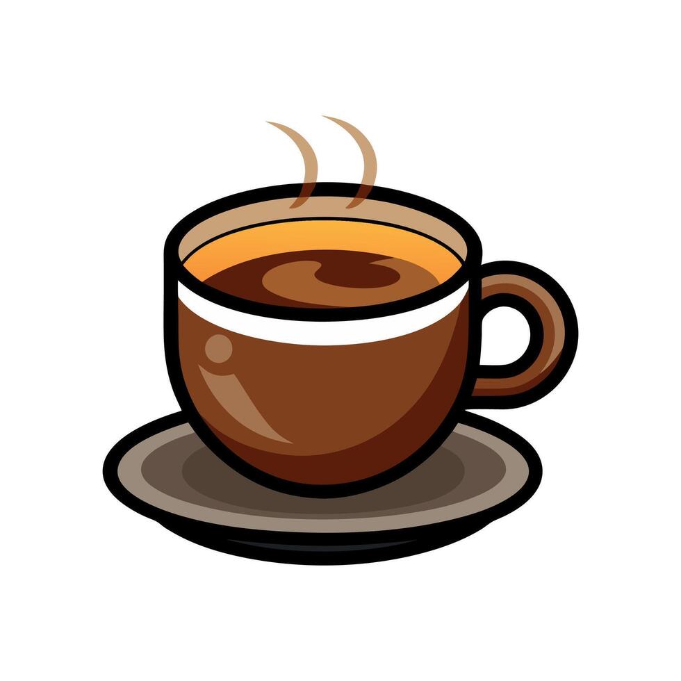 coffee cup icon isolated on white background illustration vector